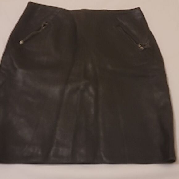 Firenze vintage leather skirt size 10 - Picture 1 of 7